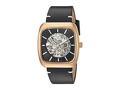 Horlogeband Fossil ME3156 Leder Zwart 22mm