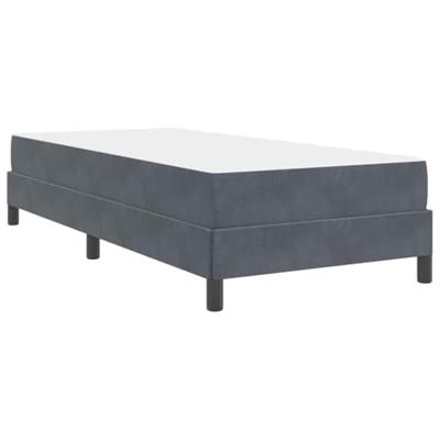 Boxspringbed met matras Donkergrijs 90 x 190 cm Fluweel