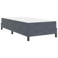 Boxspringbed met matras Donkergrijs 80 x 200 cm Fluweel - thumbnail