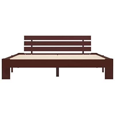 Bedframe massief grenenhout donkerbruin 180x200 cm Bedframe massief grenenhout donkerbruin 180x200 cm