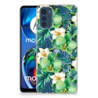 Motorola Moto E32/E32s | TPU Case | Orchidee Groen - thumbnail