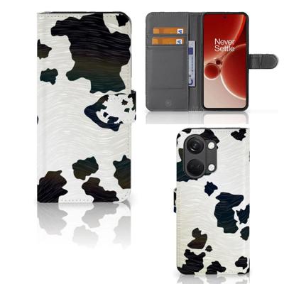 OnePlus Nord 3 | Telefoonhoesje | Met pasjeshouder | Koeienvlekken