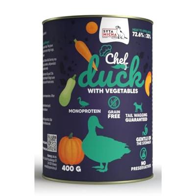 SYTA MICHA Chef Duck with vegetables - nat hondenvoer - 400g