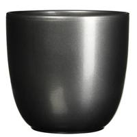 Bloempot Pot rond es/15 tusca 16 x 17 cm antraciet Mica - Mica decorations - thumbnail