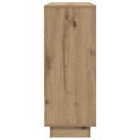 Dressoir artisanaal eikenkleurig 97 x 29 x 75 cm Bewerkt hout - thumbnail