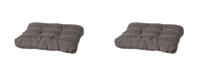 Lounge kussen zit 73x73 Rib lever (2 stuks) Madison - Madison - thumbnail