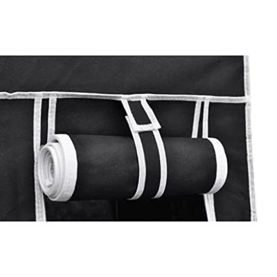 VidaXL Kledingkast opvouwbaar 110x45x175 cm zwart VidaXL Kledingkast opvouwbaar 110x45x175 cm zwart