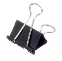 Papierklem MAUL foldback 215 19mm zwart 6 stuks - thumbnail