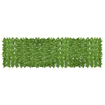 VidaXL Balkonscherm met groene bladeren 300x100 cm VidaXL Balkonscherm met groene bladeren 300x100 cm