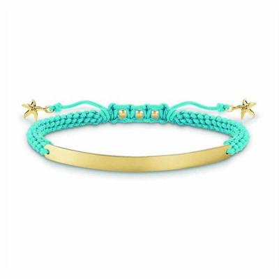 Thomas Sabo LBA0060-848-1 Blauw Zilver Gouden - Maat: 14,5-21 cm Dames armband