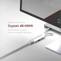 Hub USB Linq Byelements LQ49031 Wit Grijs - thumbnail