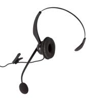 Auerswald COMfortel H-200 On Ear headset Kabel Mono Zwart Noise Cancelling Mono Telefoon - thumbnail