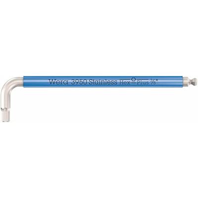 Wera 3950 SPKL Multicolour Imperial Stiftsleutel, inch, RVS, 3/8" x 224 mm - 05022858001