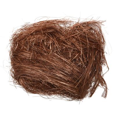 Lamettahaar Gestanst Terra Bruin