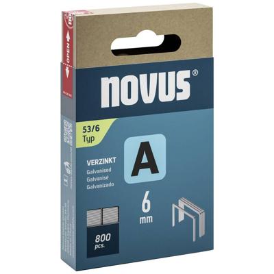 Novus Tools 042-0776 Nieten met fijn draad Type 53 800 stuk(s) Afm. (l x b) 6 mm x 11.3 mm Novus Tools 042-0776 Nieten met fijn draad Type 53 800 stuk(s) Afm. (l x b) 6 mm x 11.3 mm