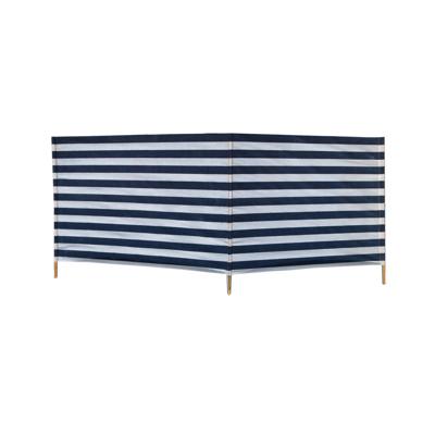 Gerkimex Windscherm katoen 240cmx90cm blauw/wit