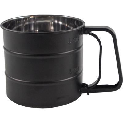 Meelzeef 10 cm Zwart/RVS