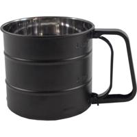 Meelzeef 10 cm Zwart/RVS - thumbnail