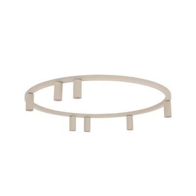 Lyora Cirkel opbouwspotsFourty 7x GU10 - beige - 11948