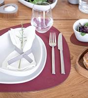 LIND DNA - Dinner Mat Curve - Placemat 37x44 cm Nupo Red - thumbnail