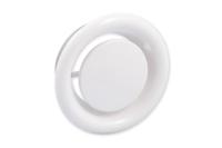 Afzuigventiel met aansluitbus Ø100 mm wit - thumbnail