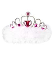 Tiara wit met hartje - thumbnail