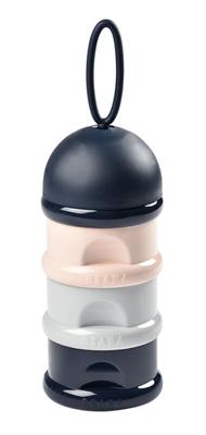 BEABA Stapelbare melkdispenser (donkerblauw + grijs + roze)