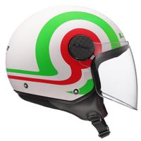 LS2 "of558 sphere lux ii urby" jethelm helmet of558 sph. lux ii urby wh/green/red xl - thumbnail