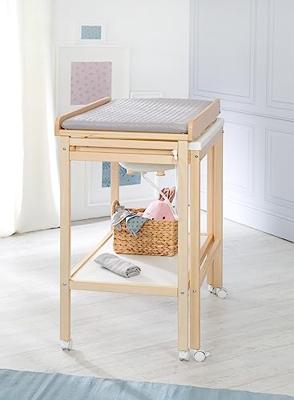 Verschoontafel met schuifbad - ROBA - Inclusief waterafstotend matras Roba stijl Grijs - Opbergplank - Natuurlijk hout Verschoontafel met schuifbad - ROBA - Inclusief waterafstotend matras Roba stijl Grijs - Opbergplank - Natuurlijk hout
