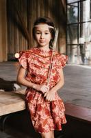 TOPitm Meisjes jurk - Barbara - AOP Bloemen - thumbnail