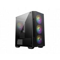 MSI MAG FORGE M100A computerbehuizing Micro Tower Zwart, Transparant - thumbnail