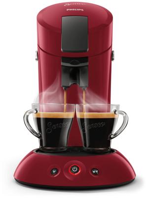 Philips hd6553/80 senseo original koffiepadapparaat rood