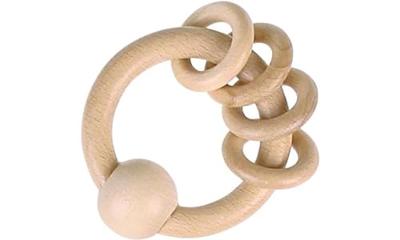 Goki houten grijpring met 4 ringen