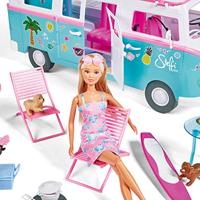 Bambola modello 29cm Steffi love e il suo camper che si apre - thumbnail