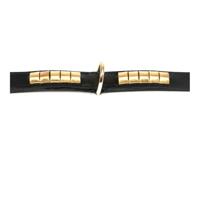 Hondenhalsband Gloria Duna Zwart Gouden (40 cm) (40 x 2 cm) - thumbnail