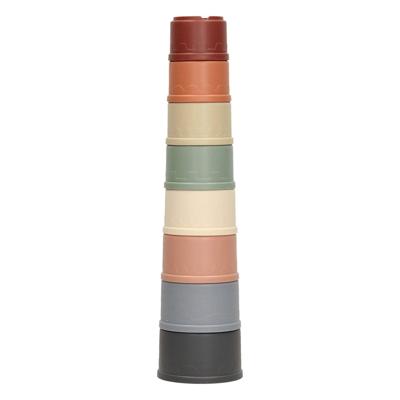 Lobbes Stapelbekers pastel, 8dlg.