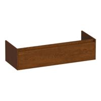 Brauer Hope - Onderkast - 120 cm - met 1 Softclose Lades Greeploos en 2 Sifon Uitsparingen Lamellen Eiken Bruin - thumbnail