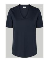 Freequent dames T-shirt donkerblauw - thumbnail