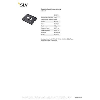 SLV 233215 Inbouwframe Antraciet