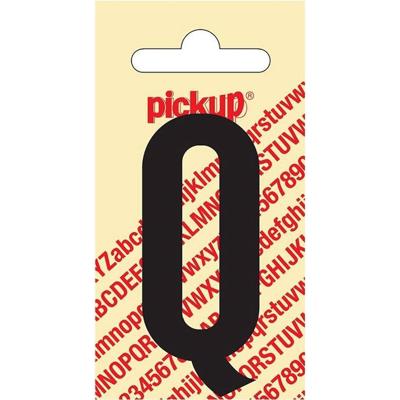 Plakletter Nobel Sticker zwarte letter Q amsterdam Pickup - Pickup