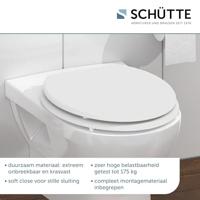 Schutte MDF WC-bril SPIRIT WHITE met soft-close | wit mat
 80101 - thumbnail