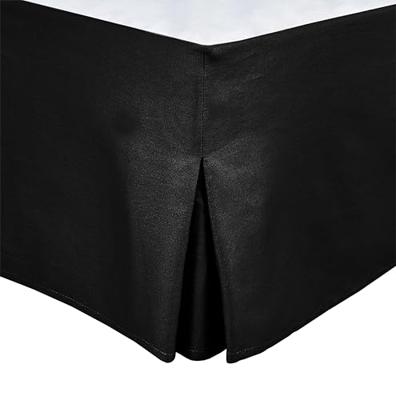 Boxspringhoes - HOME LINGE PASSION - 180 x 200 cm + 30 cm - Zwart