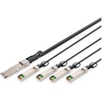 Digitus DN-81322 Glasvezel / SFP+ Optische vezel, Computer Aansluitkabel 2 m Zwart [1x QSFP+ - 4x SFP+] - thumbnail