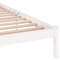 Slaapbank 140x200 cm massief grenenhout wit - thumbnail