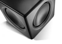 Wavemaster 66400 Fusion - Actieve subwoofer (125 watt) met ingebouwde klasse D-versterker, universeel inzetbaar - geoptimaliseerd voor 2.0 luidsprekersystemen, Stone Grey - thumbnail