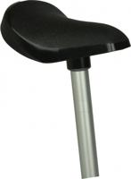 VWP zadel mini/junior bmx m/zadelpen 22.2 pvc zwart - thumbnail