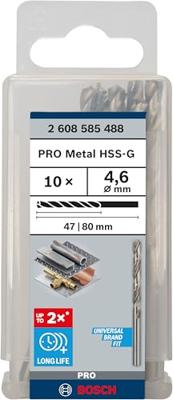 Bosch Accessoires Metaalboren HSS-G, Standard 4,6 x 47 x 80 mm 10st - 2608585488 Bosch Accessoires Metaalboren HSS-G, Standard 4,6 x 47 x 80 mm 10st - 2608585488