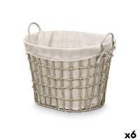 Mand Kipit HX30562 Grijs Polyester Stof Polypropyleen Ijzer Plastic 50 % katoen 51 x 41 x 41 cm 55,6 x 42,5 x 40 cm (6 Stuks) - thumbnail