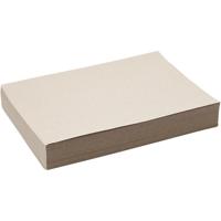 Creativ Company Recycled papier, a4, vel 210x297 mm, 100 gr, grijs bruin, 250 vel/ 1 doos - thumbnail