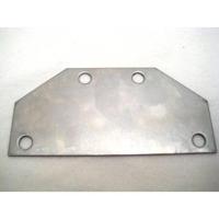 Gazelle adapter plaatje tbv drager(achterlicht 80mm) rvs - thumbnail